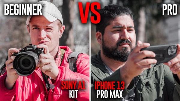 Beginner with $10000 Sony vs. PRO with $1000 iPhone 13