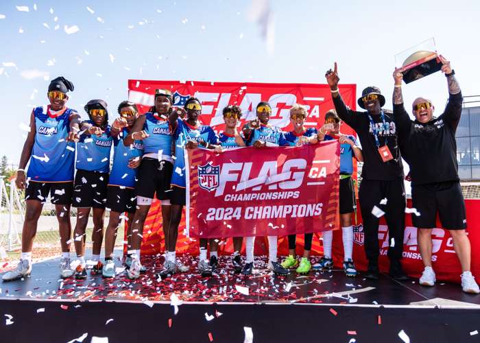 TORONTO, ON - Sep. 13, 2024: NFL Flag Championships at York University.