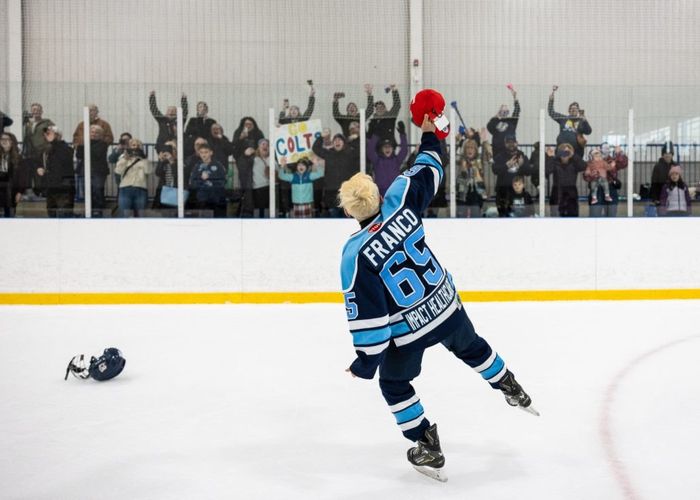 OAKVILLE, ON, Mar. 29, 2026: Ontario Minor Hockey Association championship action at Sixteen Mile Sports Complex.