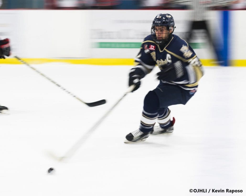 Ontario Junior Hockey League game between the Georgetown Raiders and the Toronto Patriots
