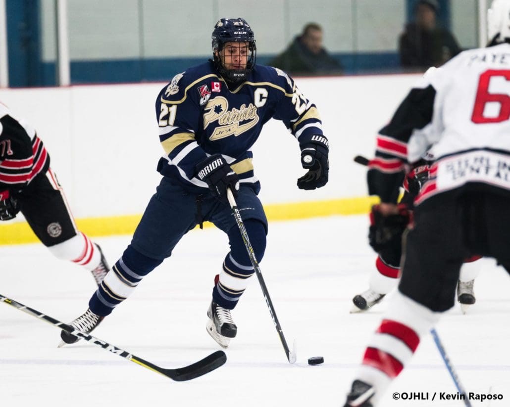 Ontario Junior Hockey League game between the Georgetown Raiders and the Toronto Patriots