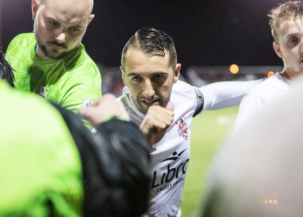 Sports Photography – League1 Ontario Championship Final, Men's Soccer, London FC and Masters FA in Vaughan, Ontario, Canada at Ontario Soccer Centre
