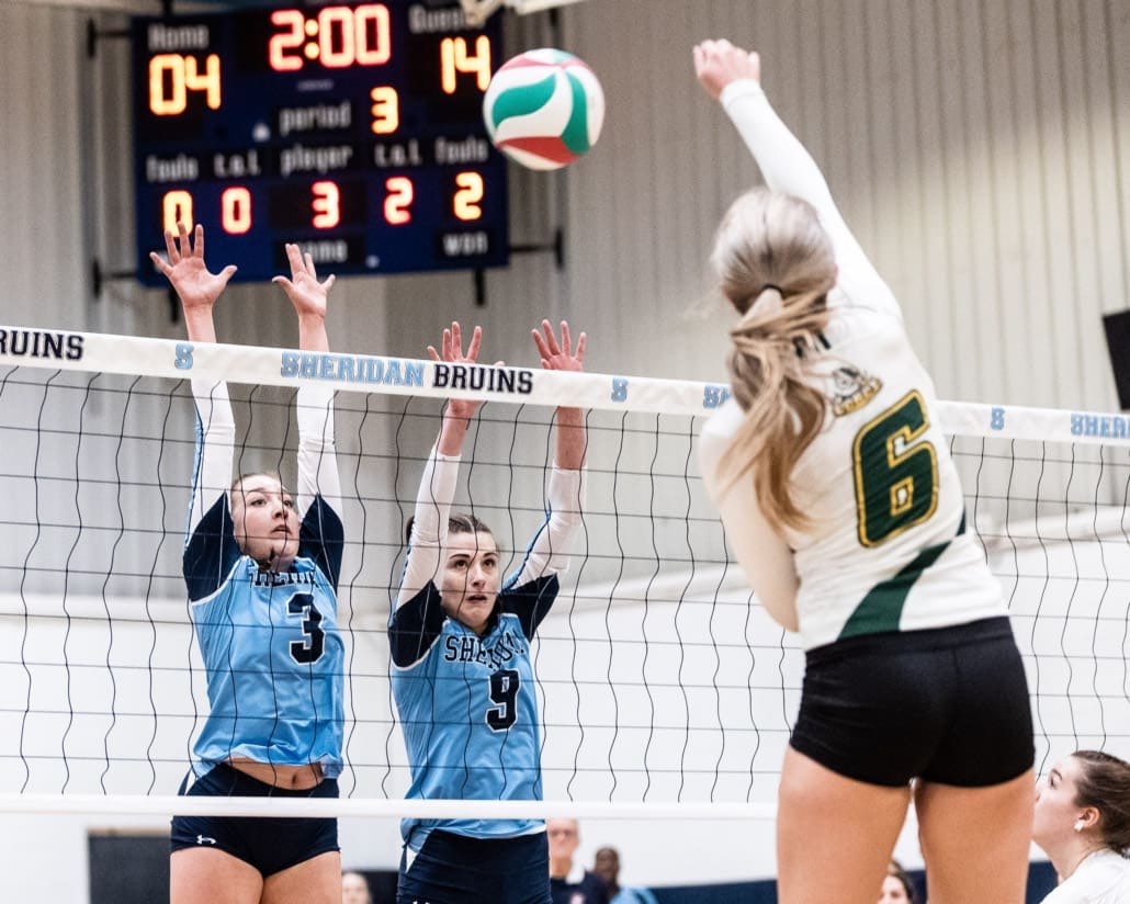 Ontario Colleges Athletic Association Women's Volleyball Championship game between the Sheridan Bruins and the Durham Lords
