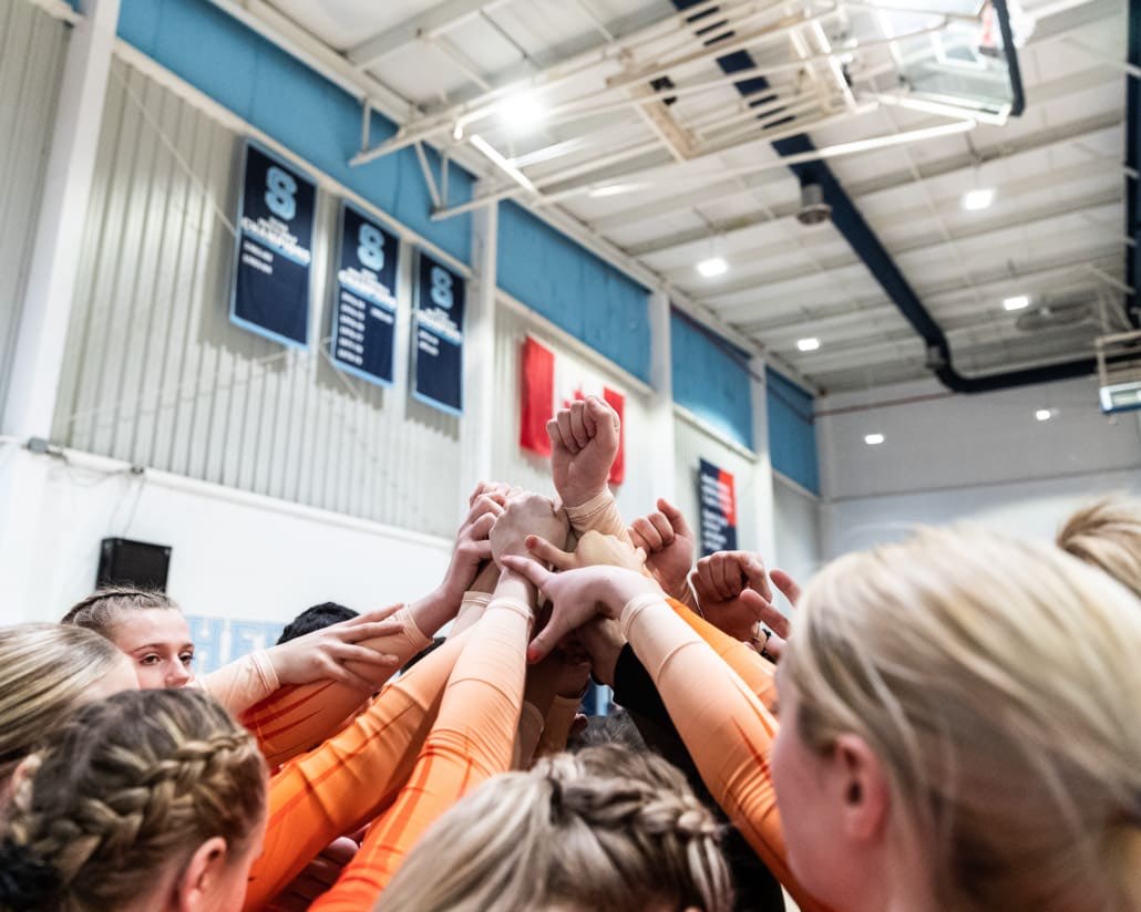 Ontario Colleges Athletic Association Women's Volleyball Championship game between the Seneca Sting and the Humber Hawks