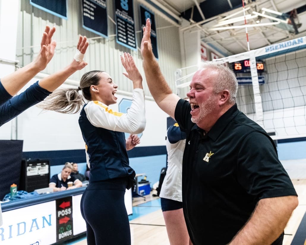 Ontario Colleges Athletic Association Women's Volleyball Championship game between the Durham Lords and the Humber Hawks