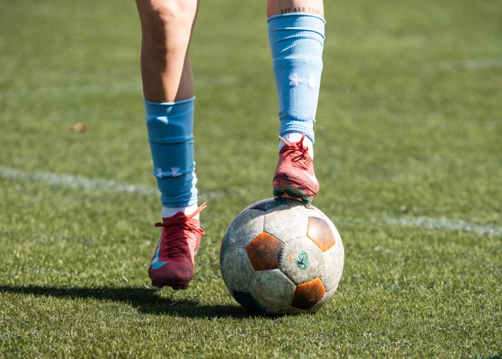 Ontario Colleges Athletic Association soccer action between the St. Clair Saints and Sheridan Bruins on September 27, 2025 at Sheridan College