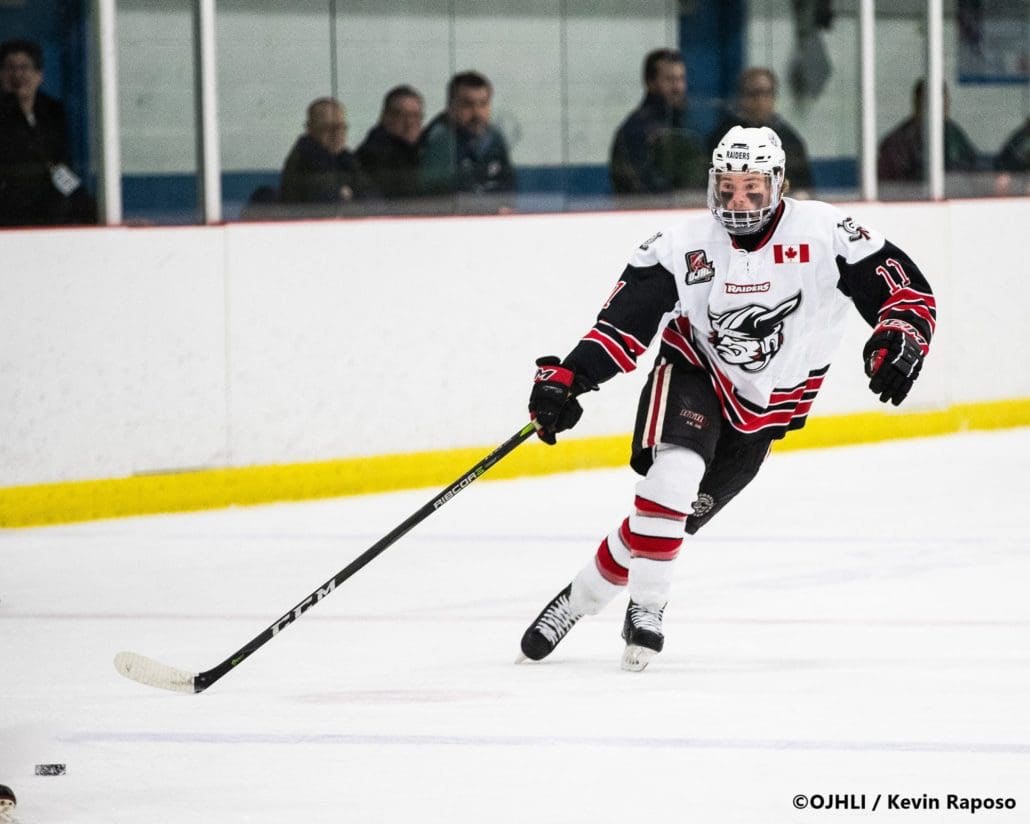 Ontario Junior Hockey League, Buckland Cup Championship Series. Game three between the Wellington Dukes and Georgetown Raiders