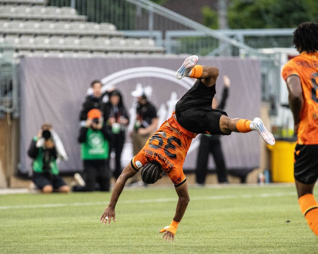 Canadian Championship action between Toronto FC and Forge FC on July 10, 2024 at Tim Hortons Field in Hamilton.