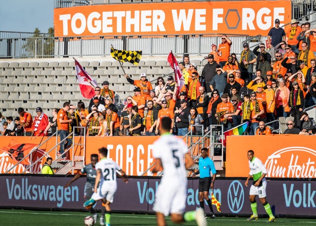 Sports Photography – Canadian Premier League, Regular Season, Men's Soccer, York9 FC and Forge FC in Hamilton, Ontario, Canada at Tim Hortons Field