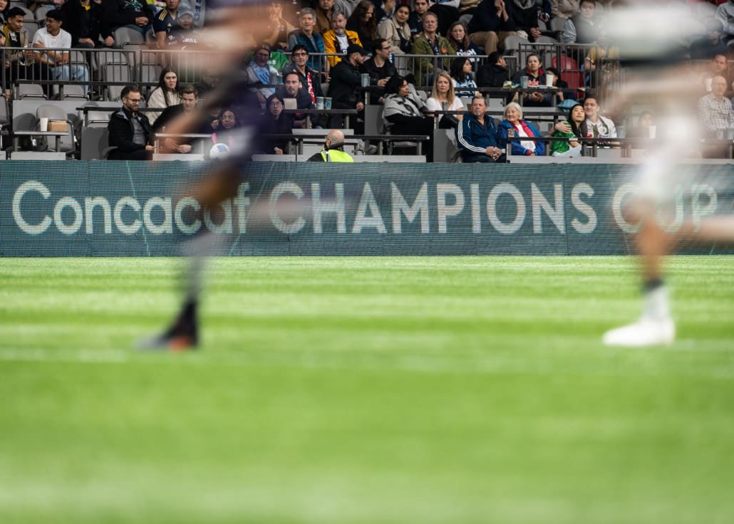 CONCACAF Champions Cup soccer action between Pumas UNAM and the Vancouver Whitecaps on April 2, 2025 at BC Place in Vancouver