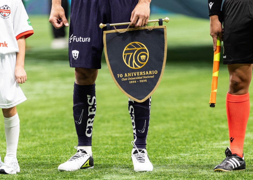 CONCACAF Champions Cup soccer action between Pumas UNAM and the Vancouver Whitecaps on April 2, 2025 at BC Place in Vancouver