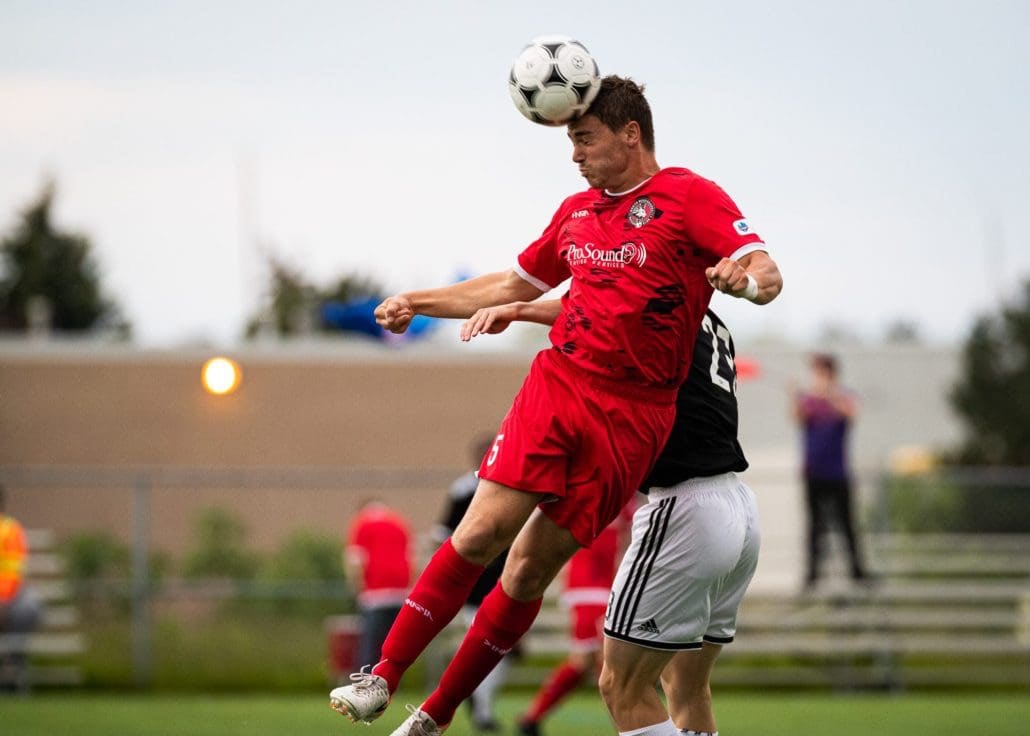 Sports Photography – League1 Ontario Regular Season, Men's Soccer, Durham United FA vs. North Mississauga SC in Mississauga, Ontario, Canada at Paramount Fine Foods Outdoor Turf Field