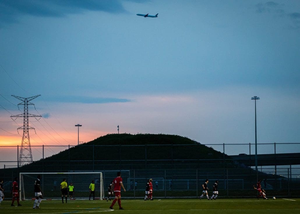 Sports Photography – League1 Ontario Regular Season, Men's Soccer, Durham United FA vs. North Mississauga SC in Mississauga, Ontario, Canada at Paramount Fine Foods Outdoor Turf Field