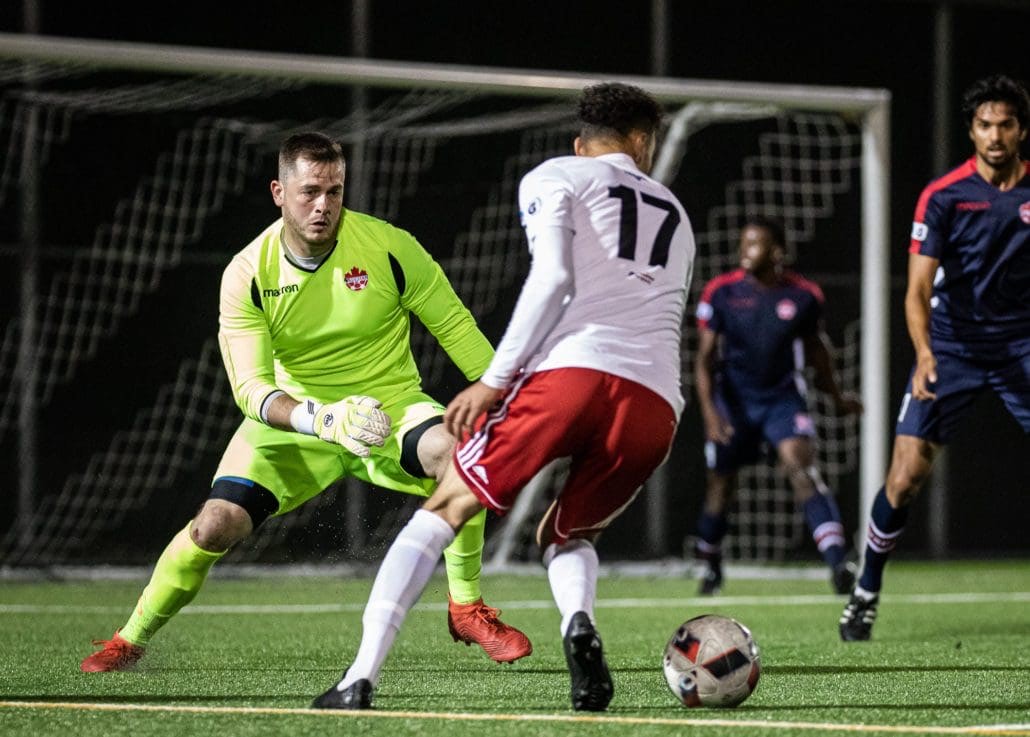 Sports Photography – League1 Ontario Playoffs, Men's Soccer, London FC and Vaughan Azzurri in Vaughan, Ontario, Canada at North Maple Regional Park