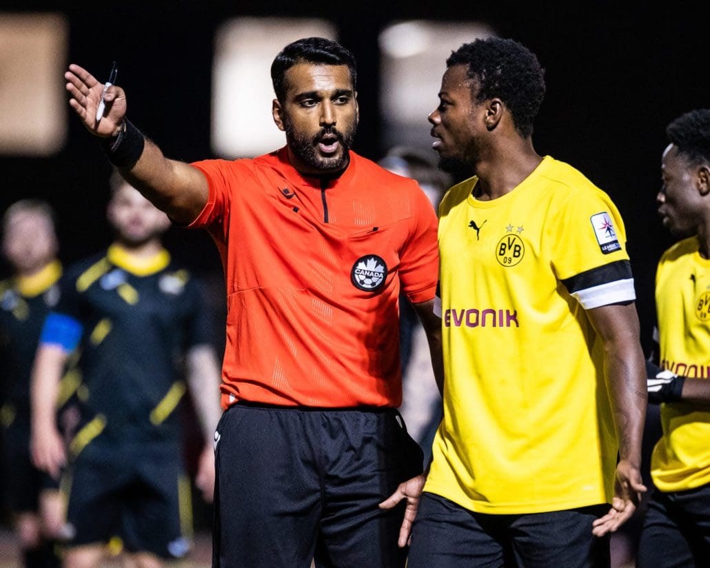 League1 Ontario soccer game between Scrosoppi FC and BVB IA Waterloo