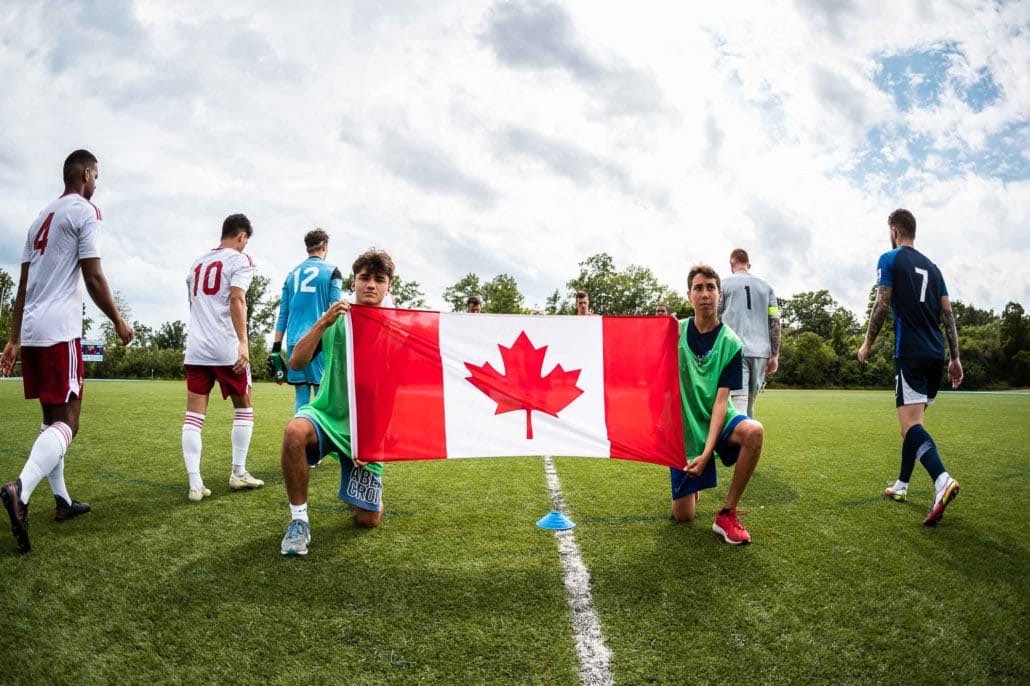 League1 Ontario soccer game between Oakville Blue Devils and FC London