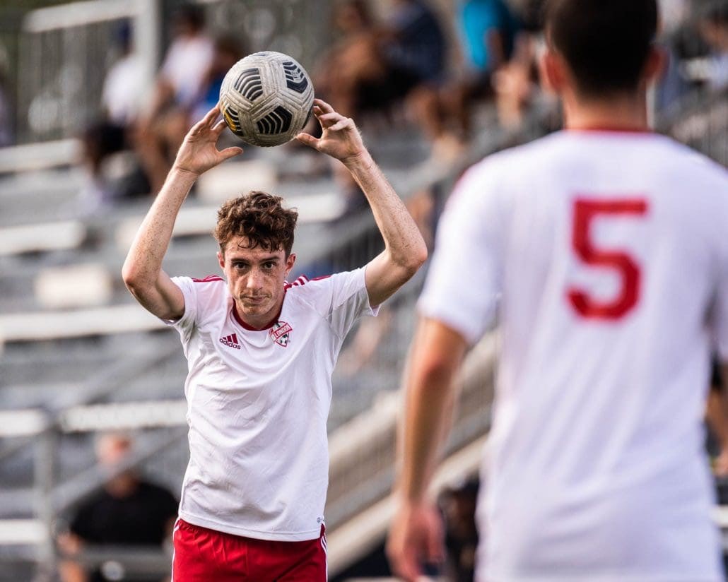 League1 Ontario soccer game between Oakville Blue Devils and FC London