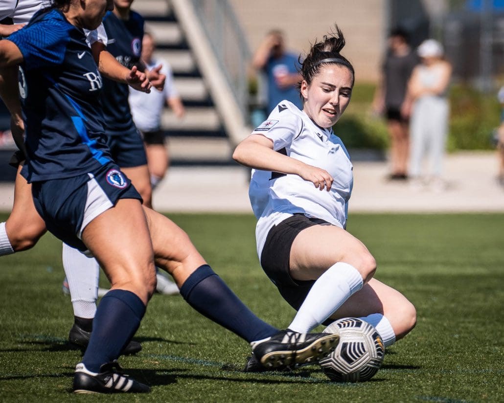 League1 Ontario soccer game between the Oakville Blue Devils and Alliance United FC