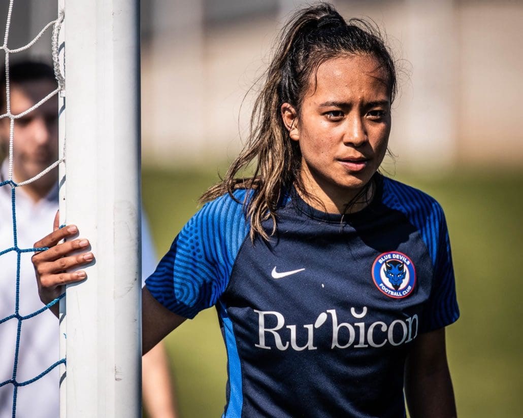 League1 Ontario soccer game between the Oakville Blue Devils and Alliance United FC