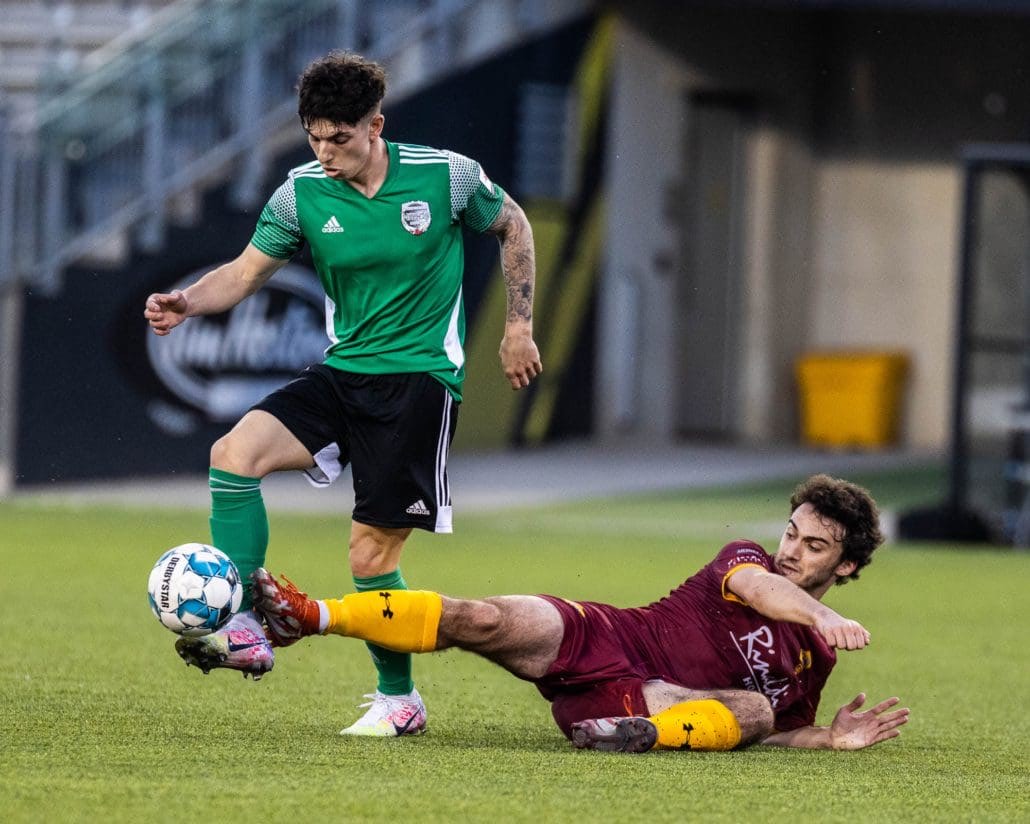 League1 Ontario soccer game between North Toronto Nitros and St. Catharine's Roma Wolves