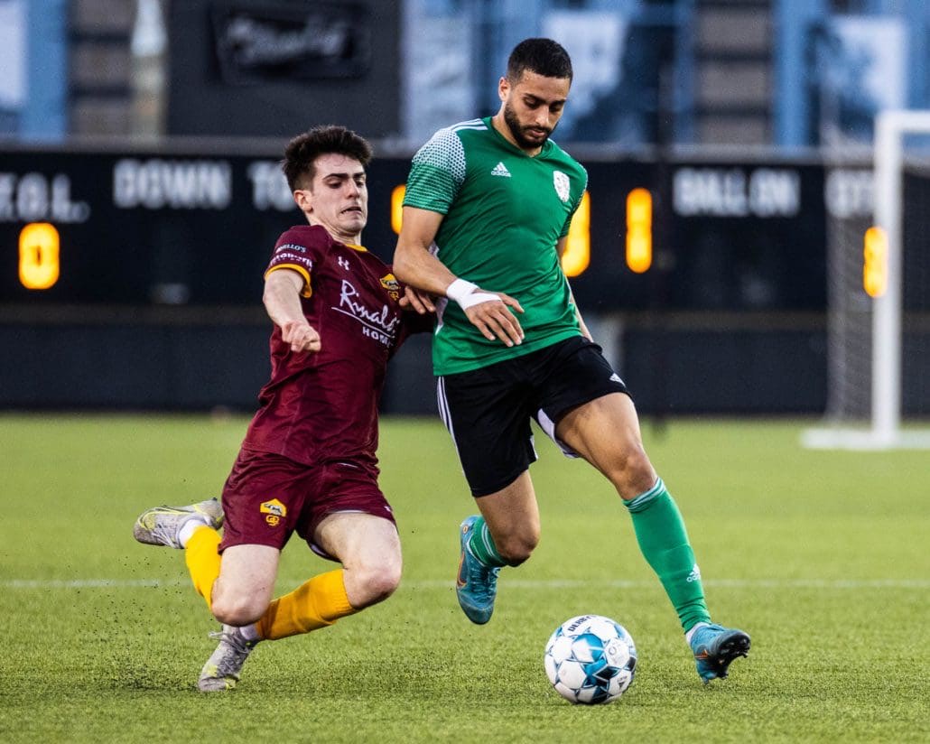 League1 Ontario soccer game between North Toronto Nitros and St. Catharine's Roma Wolves