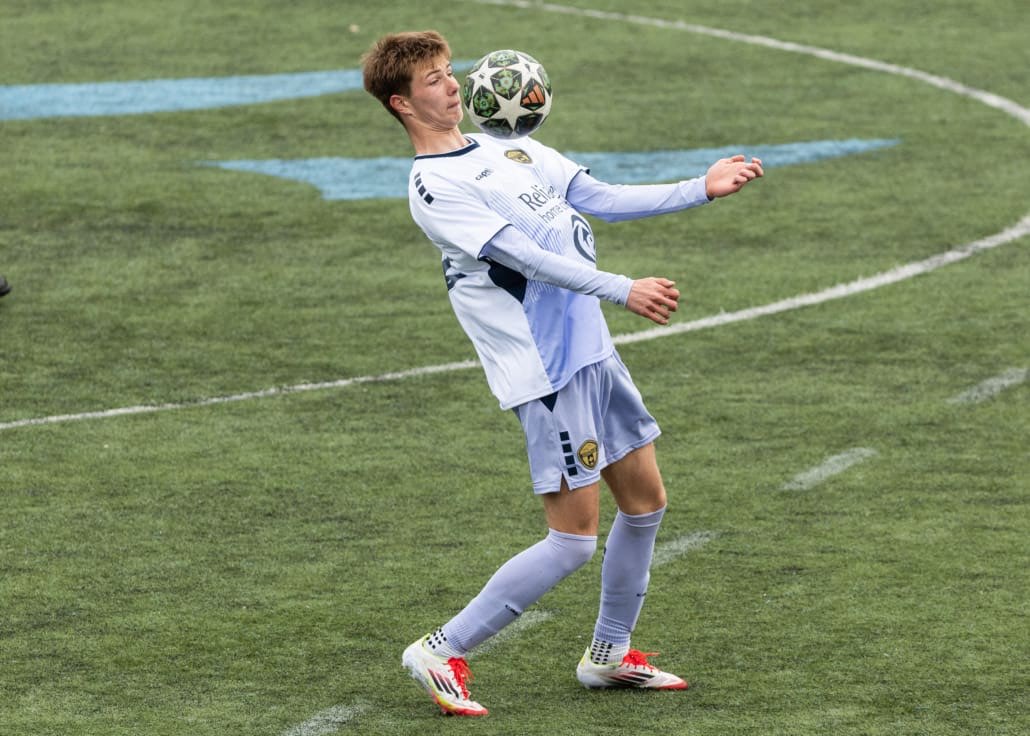 League1 Ontario soccer action between Oakville SC and Rush Academy on May 3, 2025 at Sheridan College in Oakville