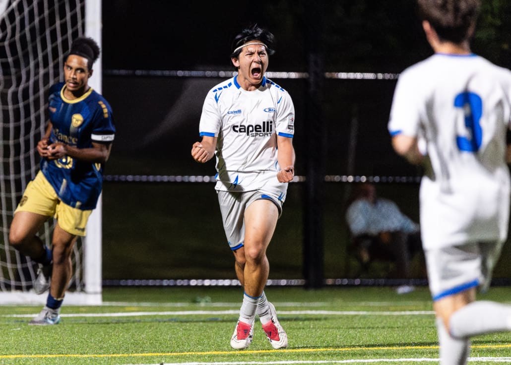 League1 Ontario soccer action between Rush Academy and Oakville SC on June 12, 2025 at Sixteen Mile