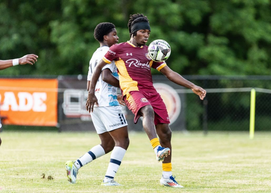 League1 Ontario soccer action between Simcoe Rovers and Roma Wolves on June 27, 2025 at Club Roma in St. Catharines