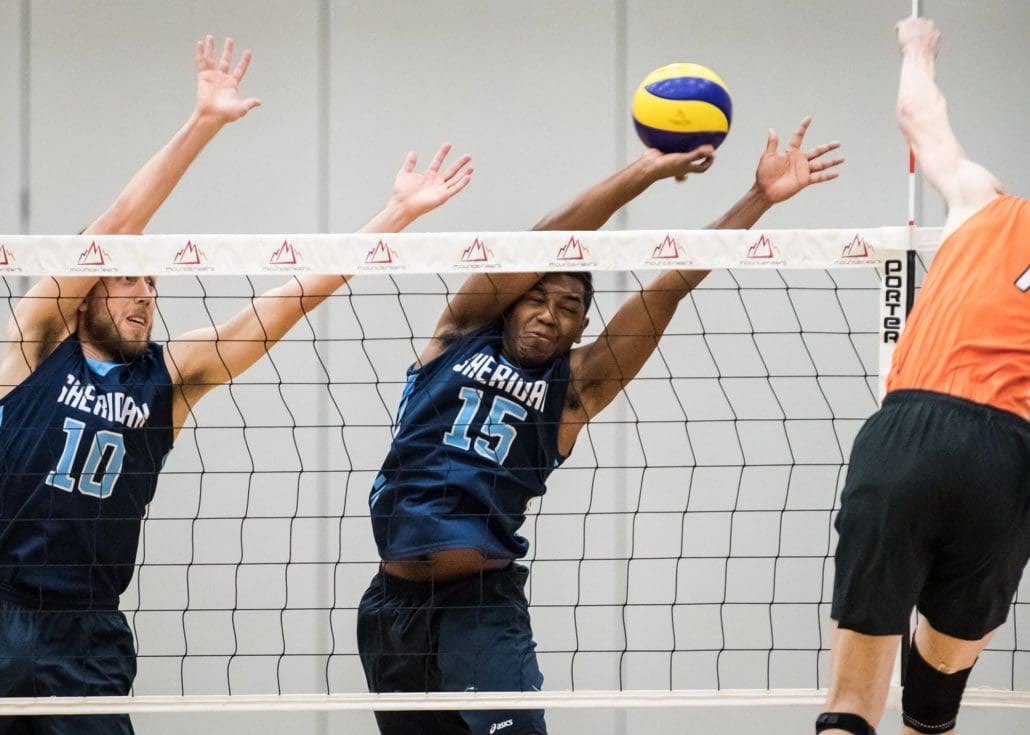 HAMILTON, ON – Feb. 23, 2017: Sheridan Bruins vs. Mohawk Mountaineers at OCAA Championship.
