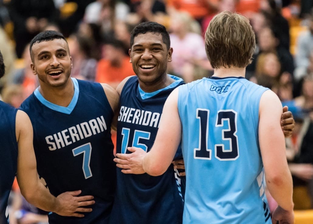 HAMILTON, ON – Feb. 23, 2017: Sheridan Bruins vs. Mohawk Mountaineers at OCAA Championship.