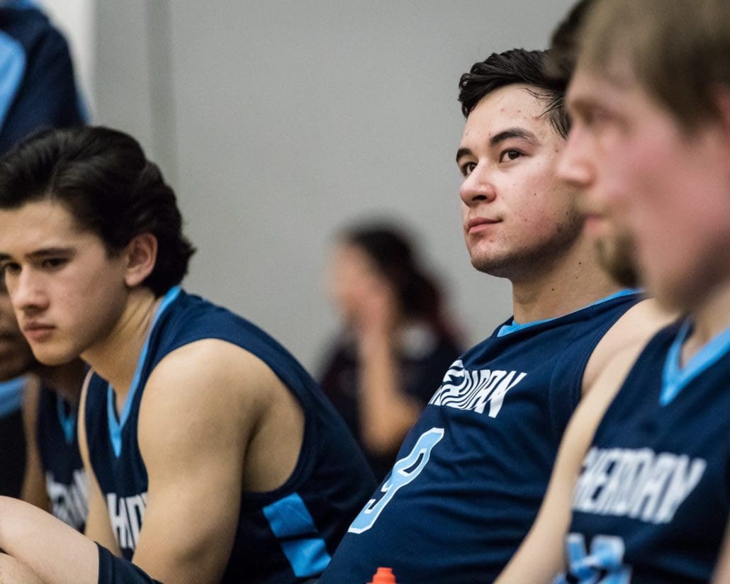 HAMILTON, ON – Feb. 23, 2017: Sheridan Bruins vs. Mohawk Mountaineers at OCAA Championship.