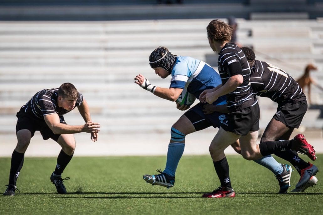 Ontario Colleges Athletic Association game between the Sheridan Bruins and the Conestoga Condors/Humber Hawks