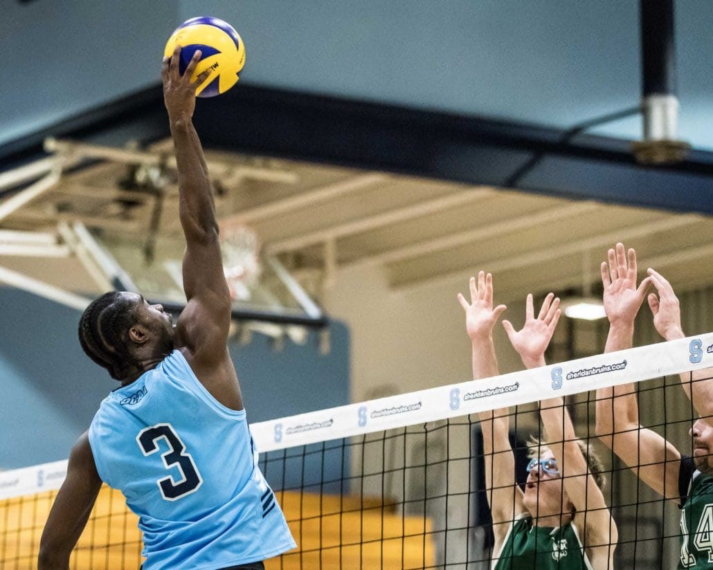 OAKVILLE, ON – Jan. 22, 2017: Sheridan vs. Boreal in OCAA Volleyball action.