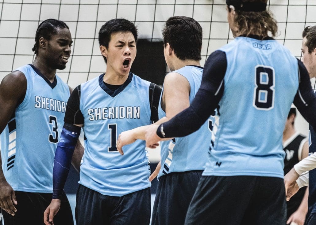 OAKVILLE, ON – Jan. 22, 2017: Sheridan vs. Boreal in OCAA Volleyball action.