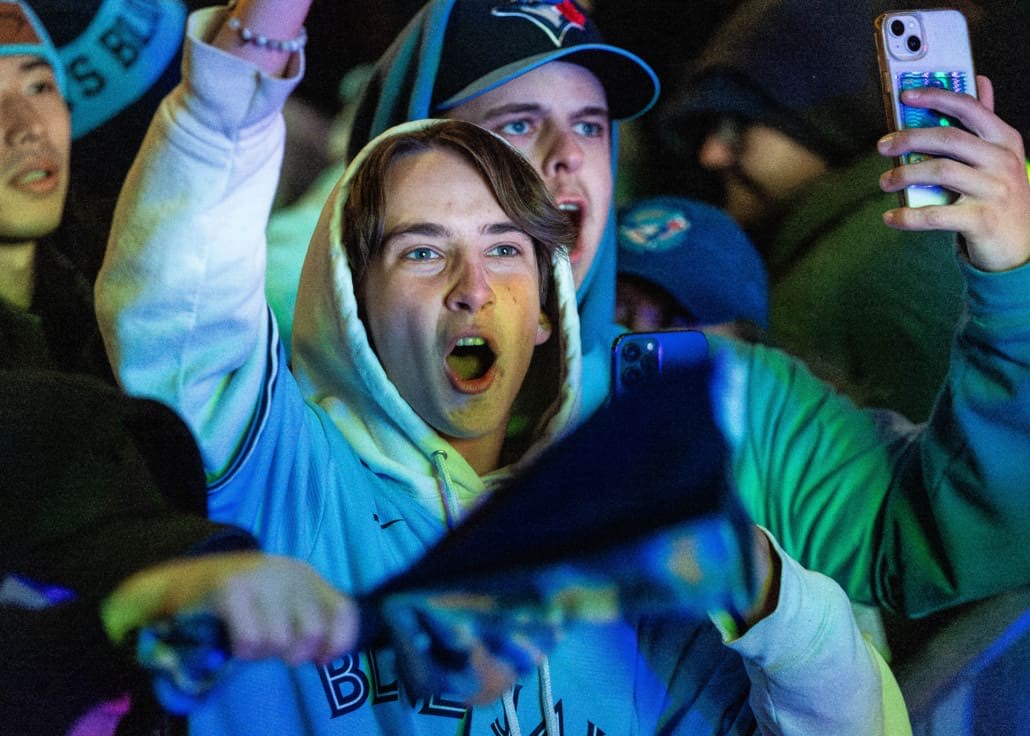 Major League Baseball World Series fan photos during baseball action between the Los Angeles Dodgers and Toronto Blue Jays on November 1, 2025 at Rogers Centre, Real Sports Bar, and Nathan Phillips Square