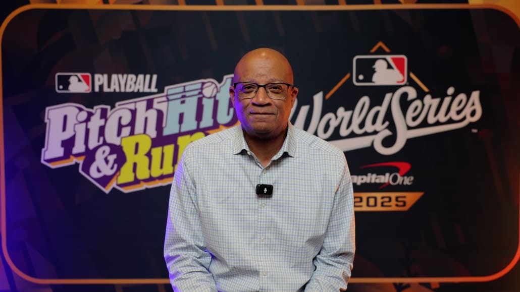 Major League Baseball Pitch, Hit and Run Finals media day on October 24, 2025 in Toronto