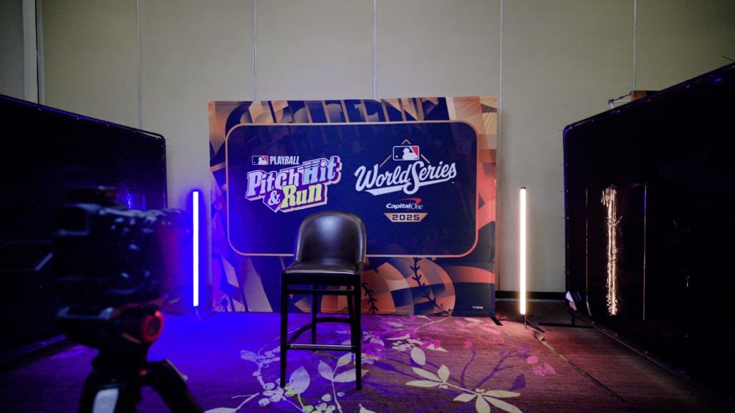 Major League Baseball Pitch, Hit and Run Finals media day on October 24, 2025 in Toronto
