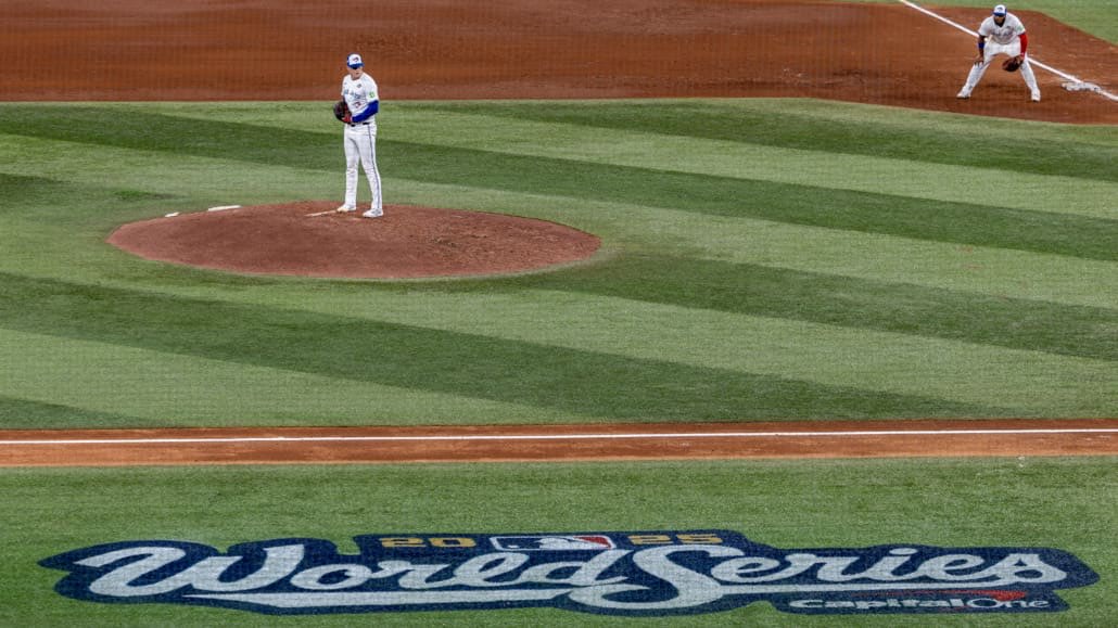 Major League Baseball World Series action between the Los Angeles Dodgers and Toronto Blue Jays on October 25, 2025 at the Rogers Centre