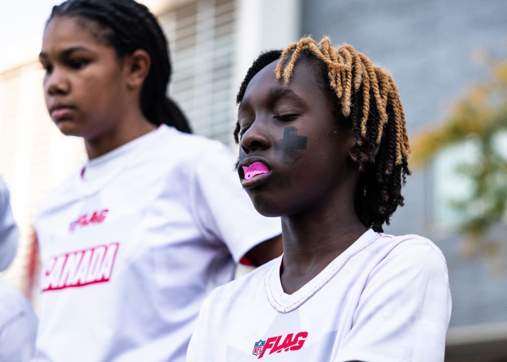 NFL Flag Championship in flag football action on October 3, 4, and 5 in Toronto at North Toronto Collegiate Institute