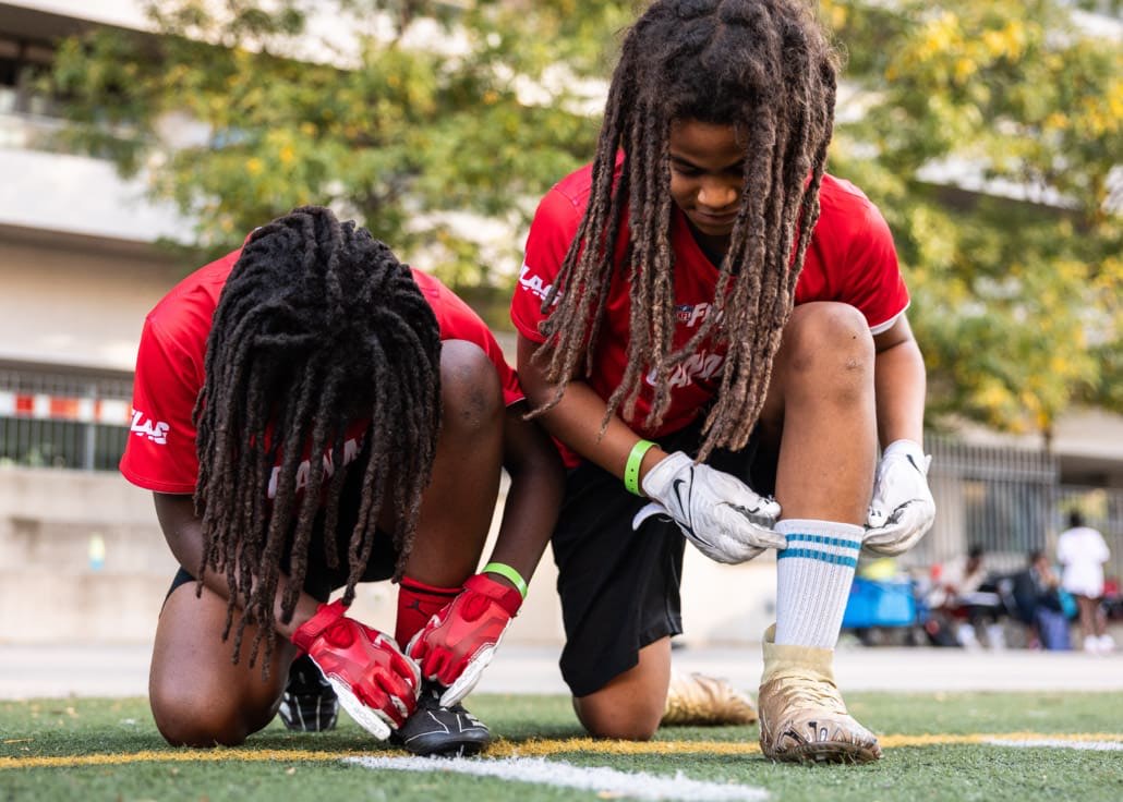 NFL Flag Championship in flag football action on October 3, 4, and 5 in Toronto at North Toronto Collegiate Institute