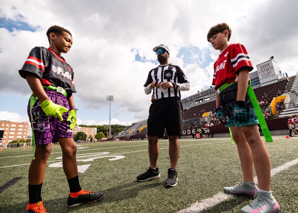 NFL Flag Regionals in flag football action on June 28, 2025 at McMaster University in Hamilton
