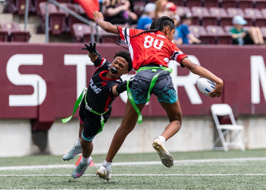 NFL Flag Regionals in flag football action on June 28, 2025 at McMaster University in Hamilton