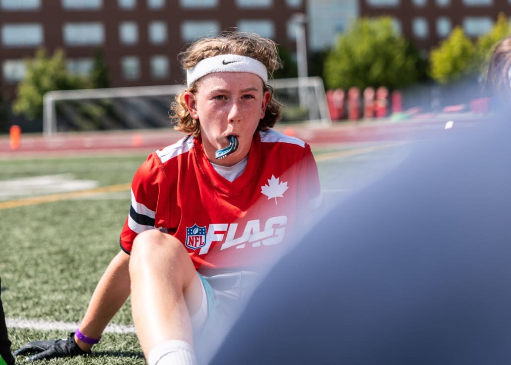 NFL Flag Regionals in flag football action on June 28, 2025 at McMaster University in Hamilton