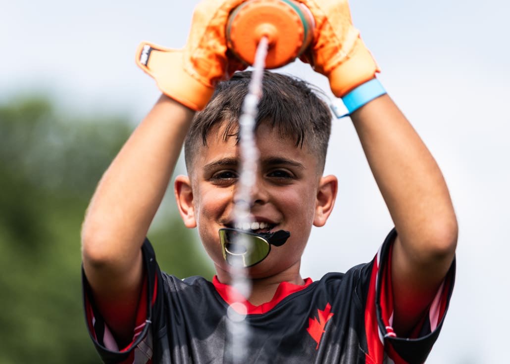 NFL Flag Regionals in flag football action on July 12, 2025 at Algonquin College in Ottawa