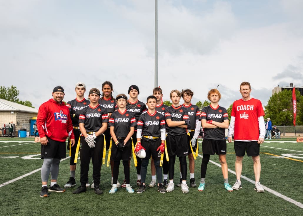 NFL Flag Regionals in flag football action on June 7, 2025 at the University of Regina in Regina