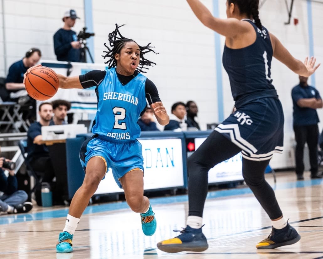 Ontario Colleges Athletic Association basketball game between the Niagara Knights and the Sheridan Bruins