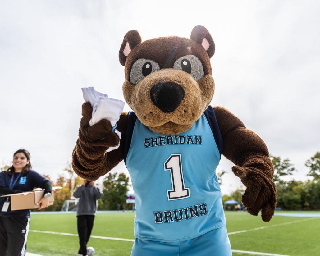 Ontario Colleges Athletic Association soccer game between the Lambton Lions and the Sheridan Bruins