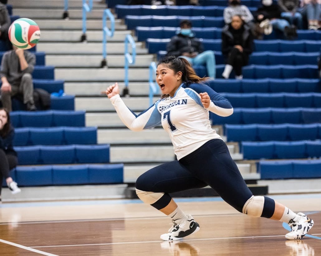 Ontario Colleges Athletic Association volleyball game between the Conestoga Condors and the Sheridan Bruins