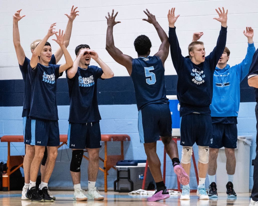 Ontario Colleges Athletic Association (OCAA) volleyball action between Sheridan and Cambrian on November 3, 2024 at Sheridan College in Oakville