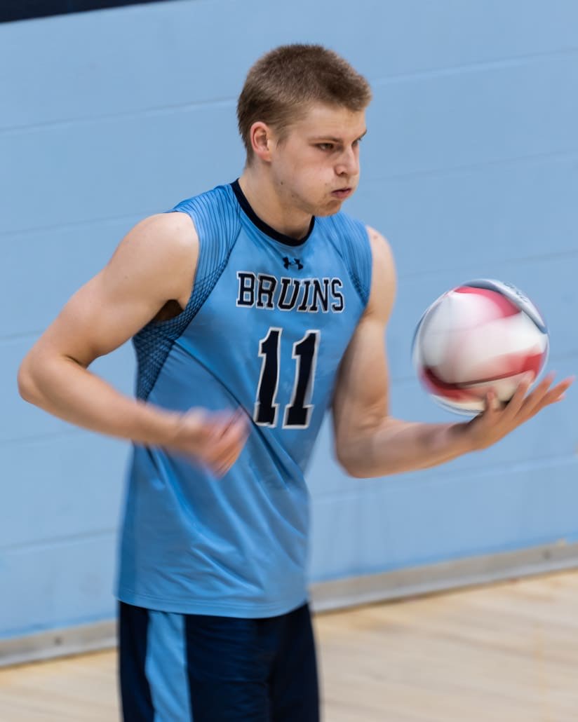 Ontario Colleges Athletic Association (OCAA) volleyball action between Sheridan and Cambrian on November 3, 2024 at Sheridan College in Oakville